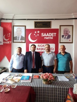 Sivil toplumun dinamikleri olan siyasi parti ve stk'lara ziyaretler kapsamında,  Saadet Partisi Ilgaz İlçe Başkanı Sait Yılmaz ve İlçe yöneticilerini 